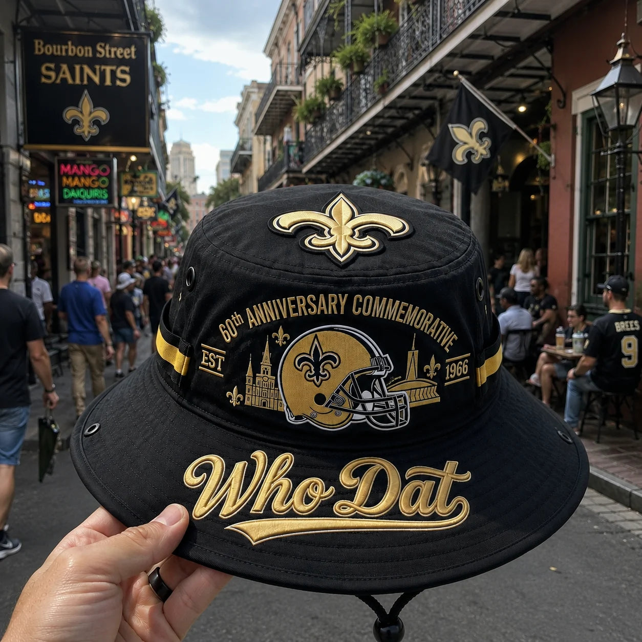 🇺🇸 Last Day Promo: 49% OFF⚜️Who Dat 60th Anniversary commemorative Boonie Hat🏈