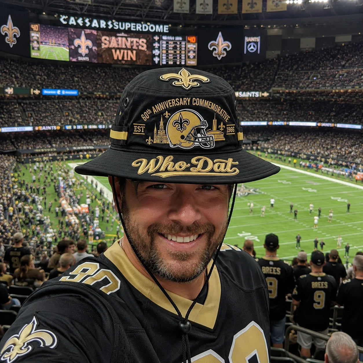 🇺🇸 Last Day Promo: 49% OFF⚜️Who Dat 60th Anniversary commemorative Boonie Hat🏈