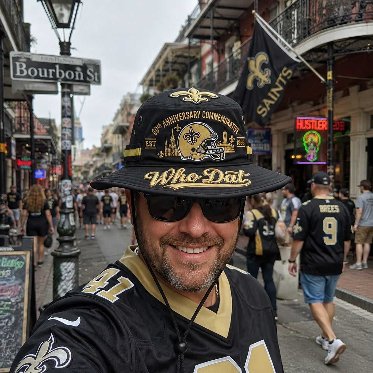 🇺🇸 Last Day Promo: 49% OFF⚜️Who Dat 60th Anniversary commemorative Boonie Hat🏈