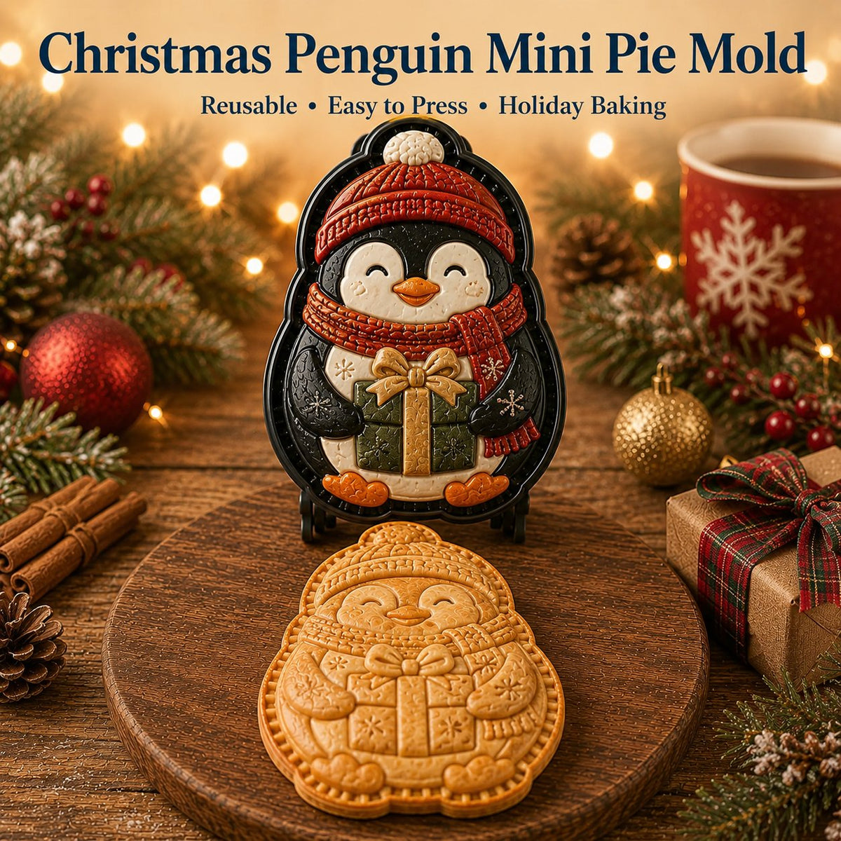 🔥🔥Only $12.99 Last Day Promotion!✨ 🎄16-Design Christmas Mini Pie Mold Collection 🥧