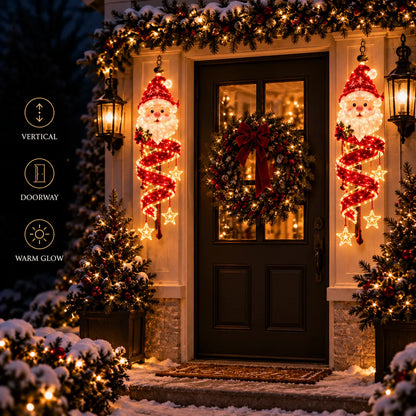 ⏳ Last Day 49% OFF – 🎄Christmas Magic Spiral™ Hanging LED Light Collection – 9 Festive Designs ✨ | Suspended Glowing Characters with Spiral Lights & Hanging Details for Porches, Windows, Entryways & Holiday Displays