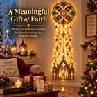 ✨ Cathedral Glow Cross Cascade Christmas Wall Light