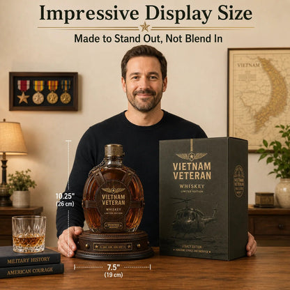 🎖️Vietnam Veteran Tribute Whiskey Decanter Gift Set–💛All Gave Some, Some Gave All