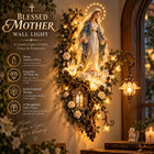 🙏✨ Blessed Mother Lighted Wall Décor | Virgin Mary 3D Religious Wall Art with Warm Ambient Glow