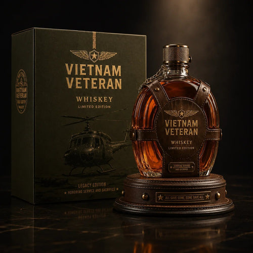 🎖️Vietnam Veteran Tribute Whiskey Decanter Gift Set–💛All Gave Some, Some Gave All