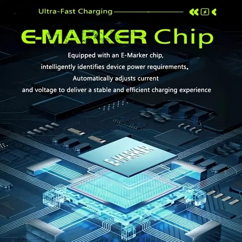 240W Fast Charging Cable, Type-C Smart Quick Charge High-Power Data Cable