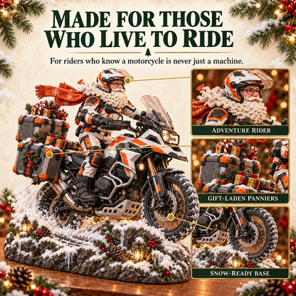 🏍️🎅 Santa’s Ride Home™ | Motorcycle Santa Christmas Figurine