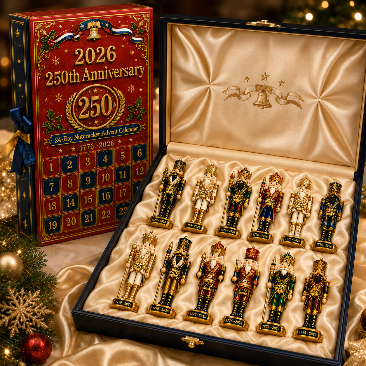 ✨250th Anniversary Nutcracker Christmas Countdown Calendar Blind Box Set
