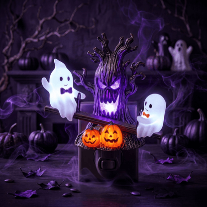 🔥HOT SALE 49% OFF🎃👻Animated Seesaw Ghost Plug In LED Night Light