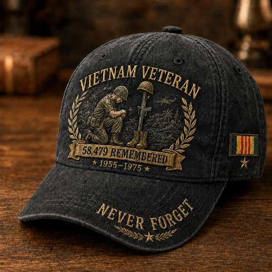 🎁Vietnam Veteran 58,479 Remembered Cap