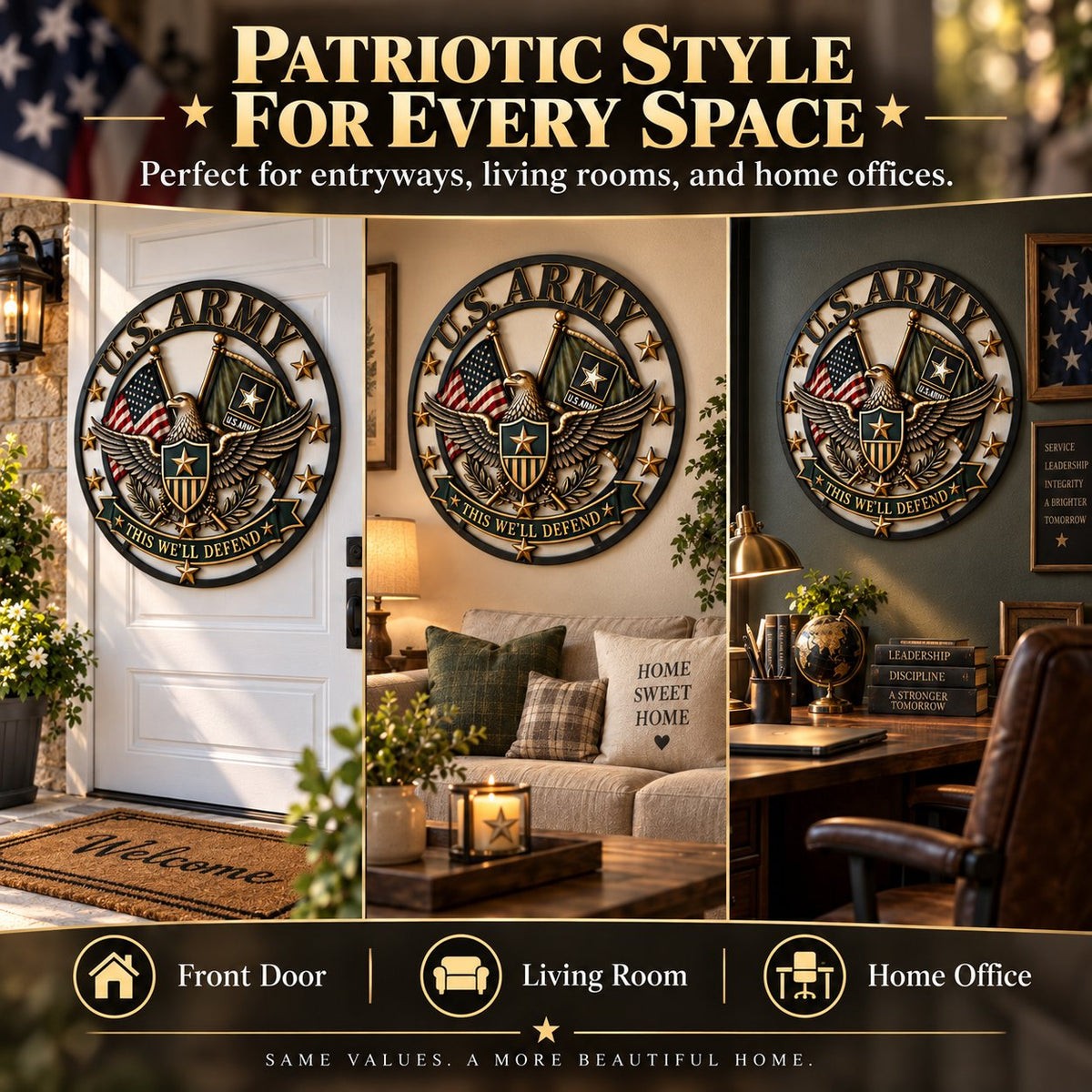 U.S. Army Tribute Wall Decor