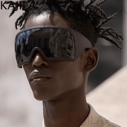 Hot Sale🕶️ Futuristic Wrap-Around Y2K Sunglasses