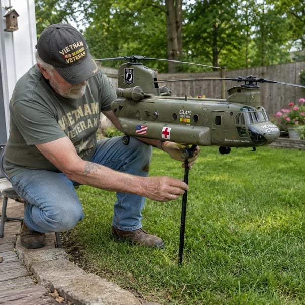 🔥Limited Time Promotion 50% OFF🔥 🎖️Vietnam Veteran UH-1 Helicopter Wind Spinner