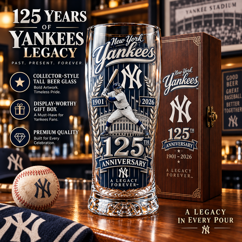 🏆 Let’s Go Tribe! 125th Anniversary Commemorative Pint Glass🎁