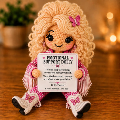 ⏳ Last Day 49% OFF – 🦋 Always With You Comfort Doll | Handmade Crochet Companion with Butterfly Details &amp; Encouraging Words ❤️ - 👑 Buy 1
