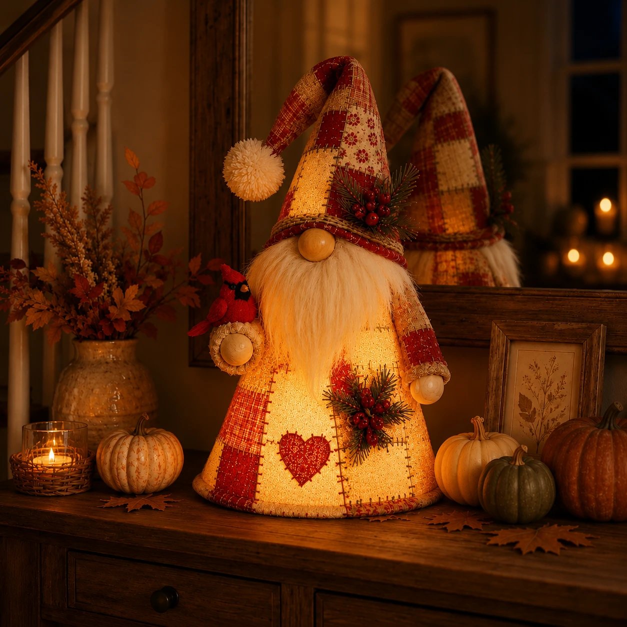 ⭐HOT SALE 49% OFF – 🐦 Patchwork Bird Gnome Light Collection