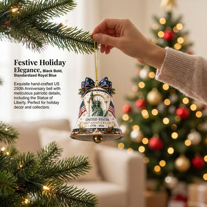Voice of Liberty – US 250th Anniversary (1776–2026) Commemorative Bell Ornament