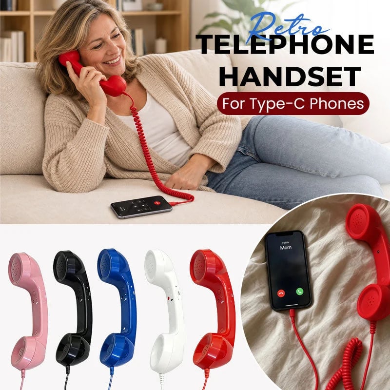 ☎️📱 Retro Telephone Handset for Type-C Phones — A Vintage Touch to Your Calls
