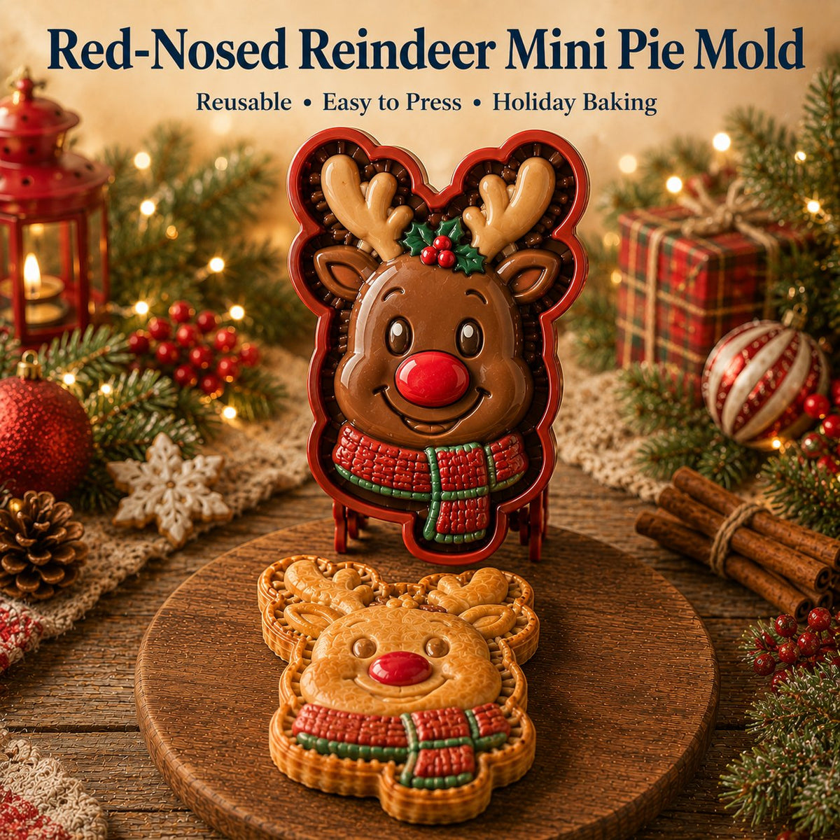 🔥🔥Only $12.99 Last Day Promotion!✨ 🎄16-Design Christmas Mini Pie Mold Collection 🥧