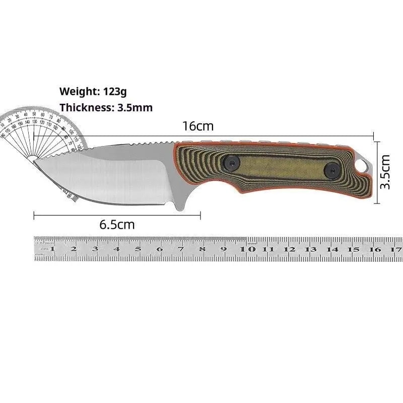 Fixed Blade Knife with Slim Kydex Sheath