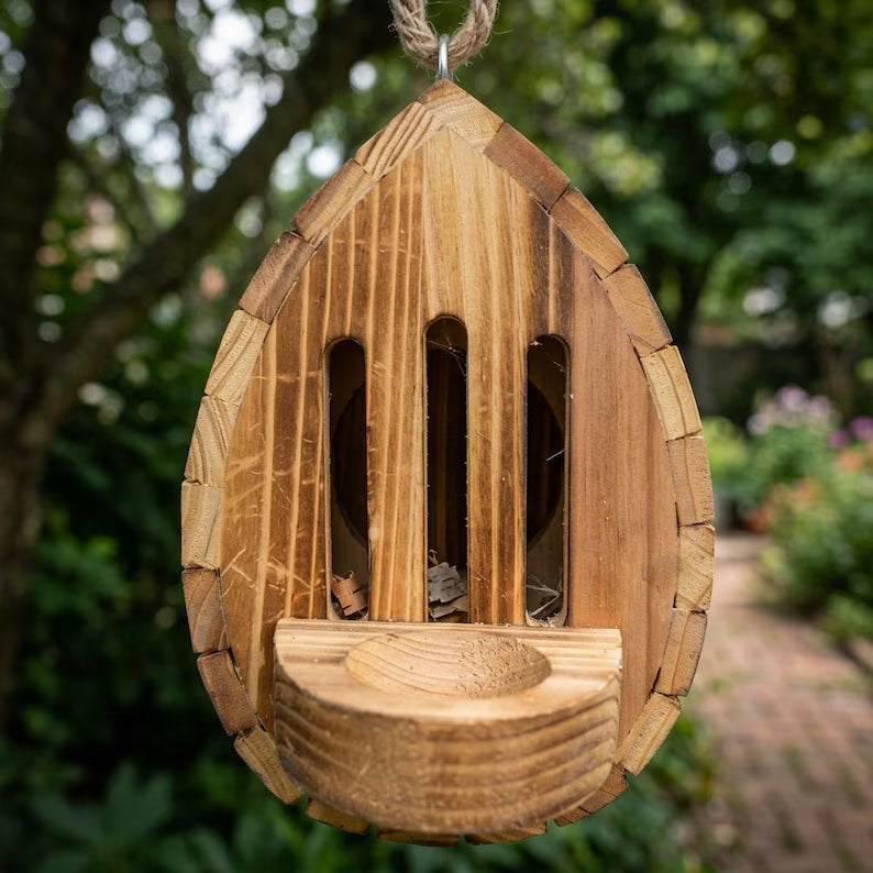 🦋Handmade Garden Butterfly House with Feeder Station