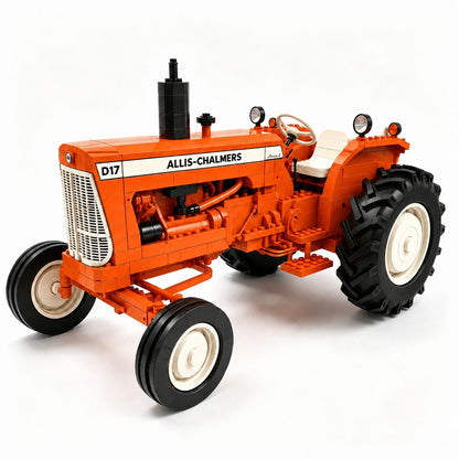 D17 Orange Heritage Farm Tractor Building Set