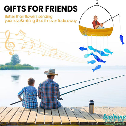 Serene Fisherman's Melody Wind Chime