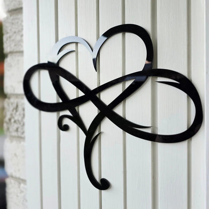 Iron Wall Decoration with Infinite Heart