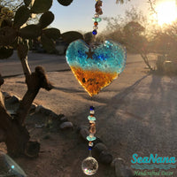 Ocean-Heart-Beach Suncatcher