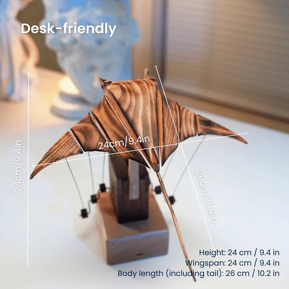 Manta ray automaton dimensions