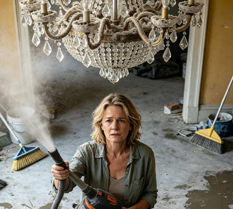 Hard high-area cleaning