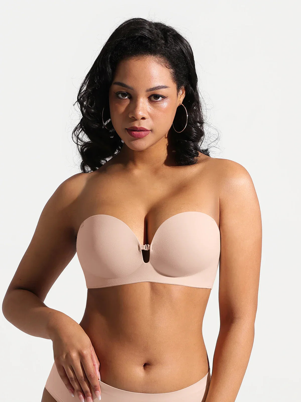Seamless Non-Slip Push-Up Shaping Strapless Bra