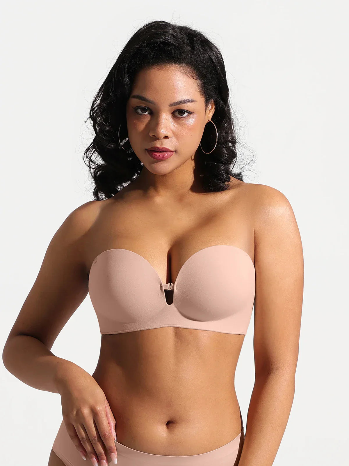 Seamless Non-Slip Push-Up Shaping Strapless Bra