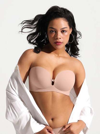 Seamless Non-Slip Push-Up Shaping Strapless Bra