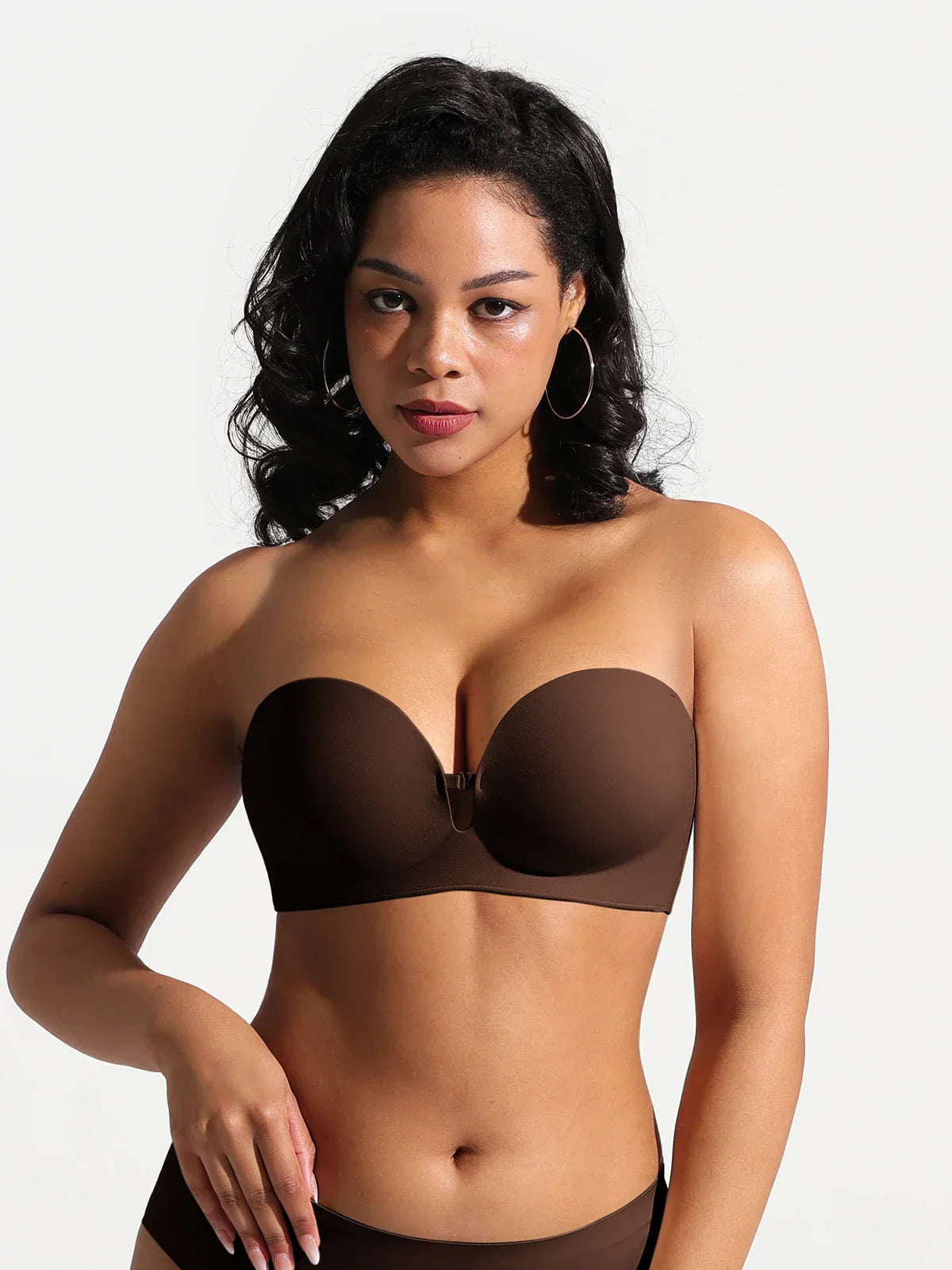 Seamless Non-Slip Push-Up Shaping Strapless Bra
