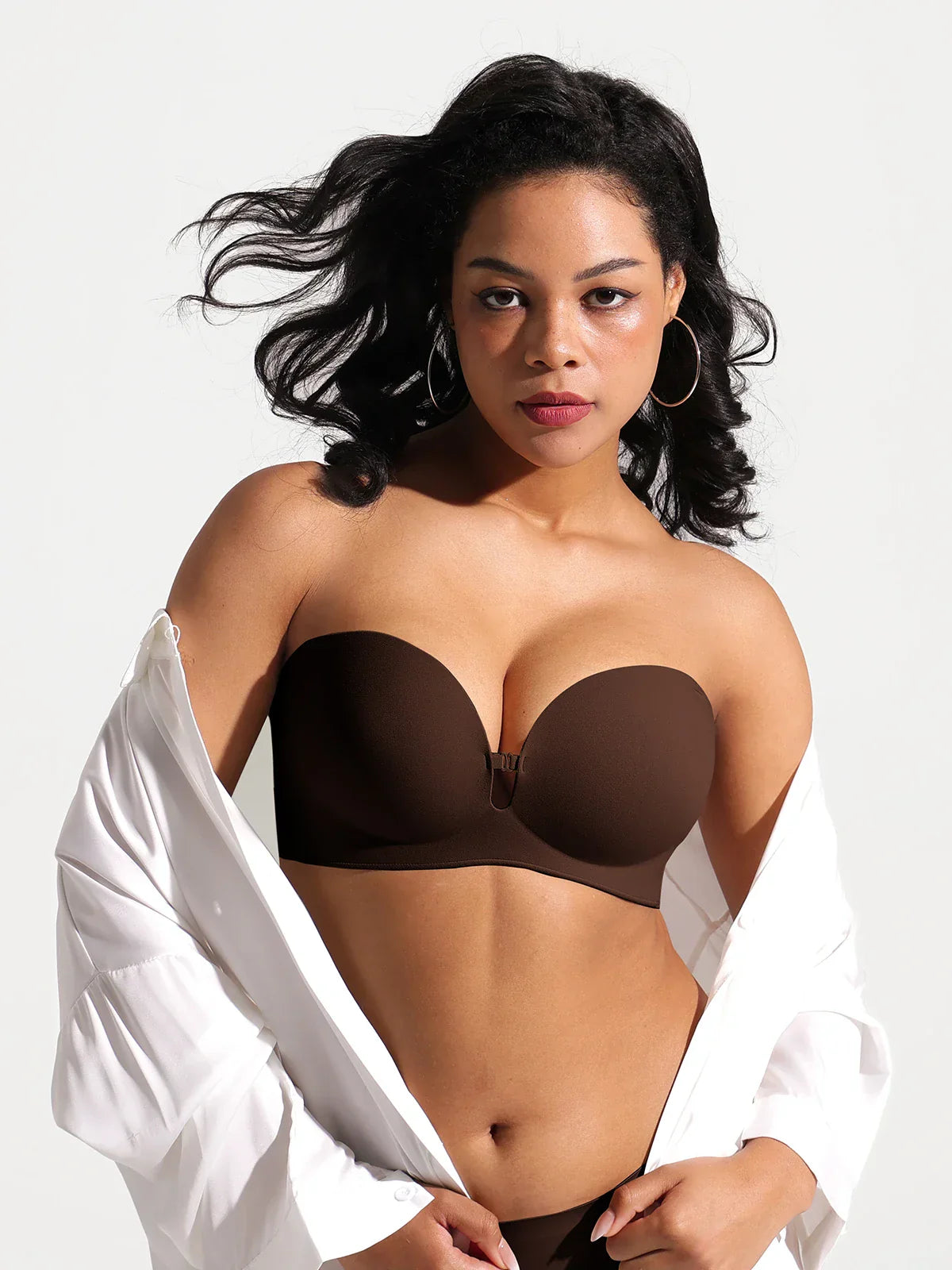 Seamless Non-Slip Push-Up Shaping Strapless Bra