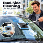 Dual Magnetic Car Windshield Cleaner | Streak-Free Auto Glass Cleaning Kit