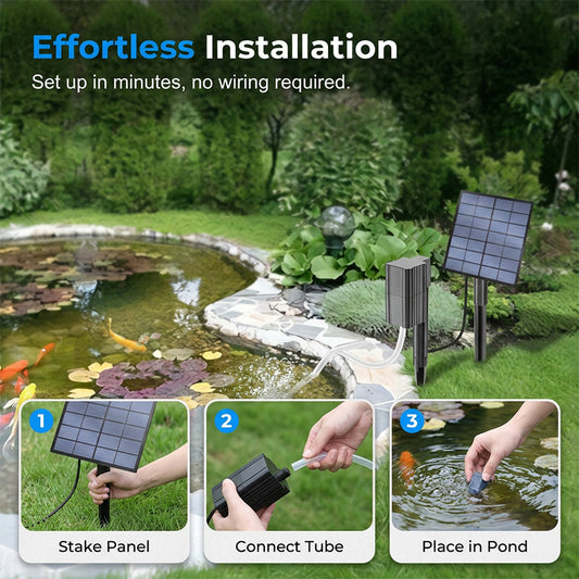 ⚡ 49% OFF NOW! ✨Solar Pond Aerator with Air Pump