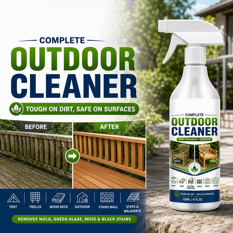 Fast acting outdoor cleaner